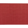 Set de table Canna coloris rouge en polyester - 33 x 45 cm