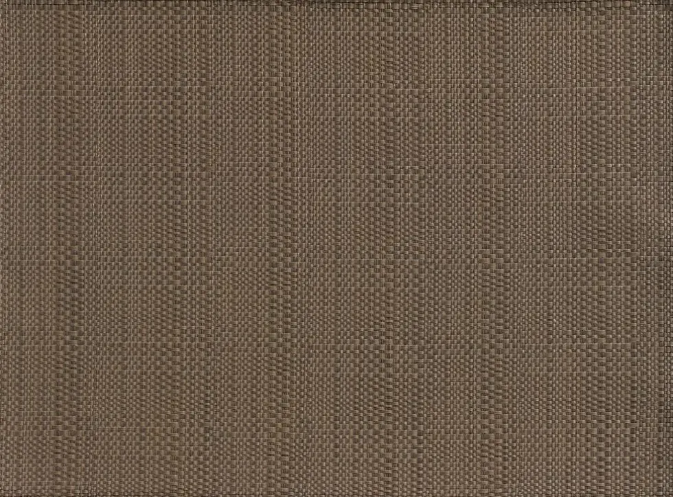 Set de table PVC et polyester coloris café Canna - 45 x 33 cm