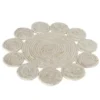 Set de table rond coloris beige en fibre naturelle - Ø 37 cm
