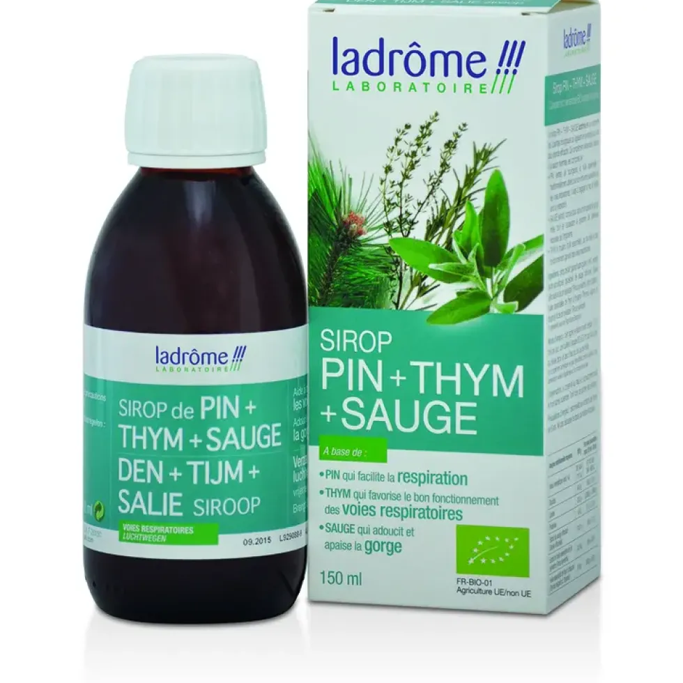 Sirop pin+thym+sauge 150 ml LA DRÔME PROVENÇALE