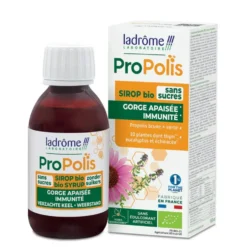 Sirop sans sucre à la propolis bio Ladrôme – 150 ml