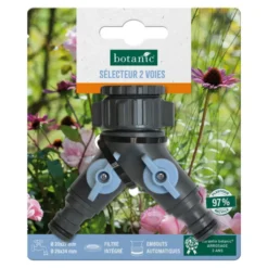 Sélecteur 2 voies botanic® avec embouts automatiques - Ø 20 x 27 mm