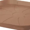 Soucoupe carrée en plastique recyclé Deroma Origin Cotto - 24 x 24 x 2,25 cm