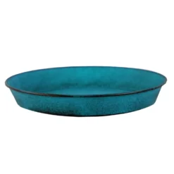 Soucoupe coloris bleu mat Poterie du Bousquet Reb - Ø 18 x H 2,5 cm