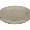 Soucoupe coloris gris en granite - Ø 11,2 x 1,6 cm