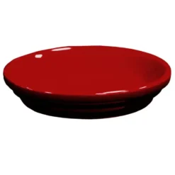 Soucoupe de pot horticole en terre cuite émaillée rouge grenat Decolines - Ø 27 cm