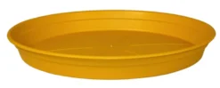 Soucoupe en plastique recyclé jaune pollen Cocoripot - Ø 50 cm