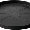Soucoupe en plastique recyclé anthracite Deroma Origin Anthracite - Ø 21 x H 1,9 cm