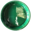 Soucoupe en terre émaillée vert Jade Les Poteries d’Albi - Ø 22 cm