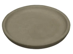 Soucoupe pour pot coloris gris en terre recyclée - Ø 42 cm