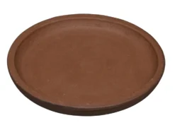 Soucoupe pour pot coloris rouge en terre recyclée - Ø 42 cm