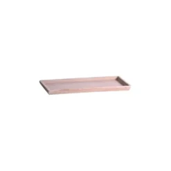 Soucoupe rectangulaire Poterie Goicoechea terre claire - 58 x 24 cm