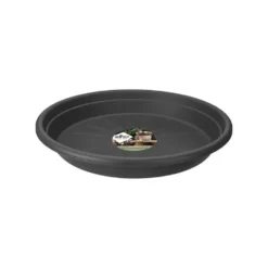 Soucoupe Ronde couleur anthracite - Ø 17x2.6 cm