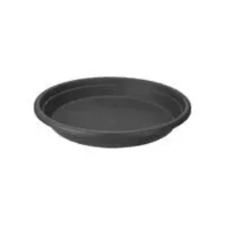 Soucoupe ronde en plastique recyclé anthracite Elho - Ø 35 cm