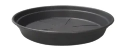Soucoupe ronde en plastique recyclé gris ardoise Cocoripot - Ø 50 cm