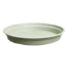 Soucoupe ronde en plastique vert pierre Elho green Basics - Ø 10 cm
