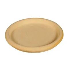 Soucoupe ronde sable D.31 x H3,2 cm
