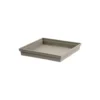 Soucoupe Toscane carrée coloris taupe 40 x 40 x 5,9 cm