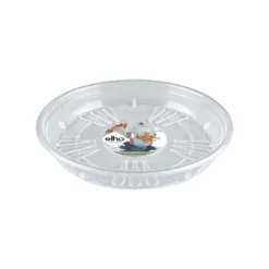 Soucoupe Uni ronde Elho transparente Ø 16 x H 2,4 cm
