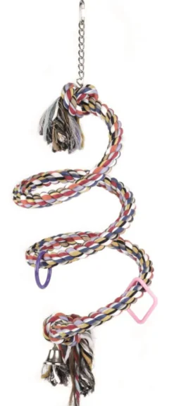 Spirale pour perroquet en corde coloris multicolore Tyrol - 60 x 30 cm
