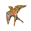 Statue de jardin hirondelle multicolore Atelier des Cigales - 17 cm