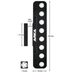 Support à boutures 8 trous, spécifique aquarium, ARKA MyReef Frag Rack