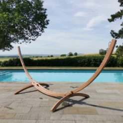 Support pour hamac coloris beige en bois Kompagnon - 120 kg