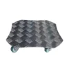 Support à roulettes en aluminium carré 34 cm