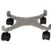 Support 4 roulettes extensible gris alu 34 à 51 cm
