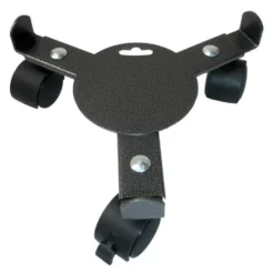 Support 3 roulettes extensible gris martelé 27 à 37 cm