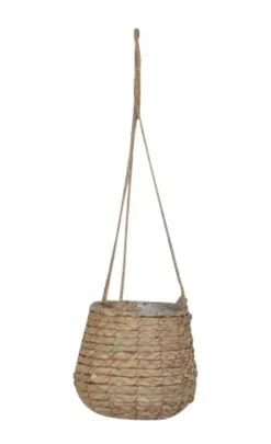 Suspension panier coloris marron en osier Avalon Mica Decorations - 70 x Ø 18 cm