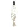 Suspension pour pot en macramé de coton recyclé coloris blanc cassé - Ø 15 x H 110 cm