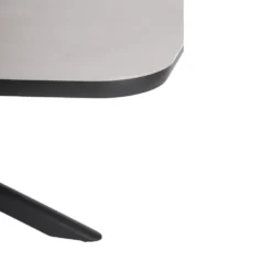 Table anthracite en aluminium et pierre naturelle Bizzotto Isacco - 240 x 110 x 75 cm