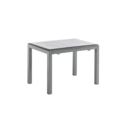 Table balcon coloris noir en aluminium Caméline II - 110 x 170 x 70 cm