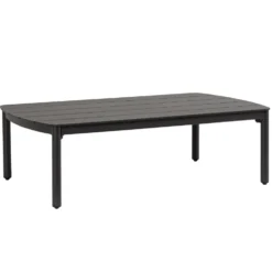Table basse anthracite en aluminium Bizzotto Fenix - 115 x 68,5 x 35 cm