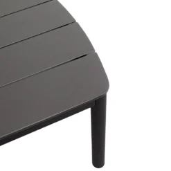 Table basse anthracite en aluminium Bizzotto Fenix - 115 x 68,5 x 35 cm