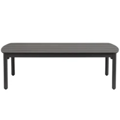 Table basse anthracite en aluminium Bizzotto Fenix - 115 x 68,5 x 35 cm