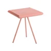 Table basse carrée brique craquelée en métal - 46 x 46 x 50 cm