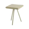 Table basse carrée verte craquelée en métal - 36 x 36 x 40 cm