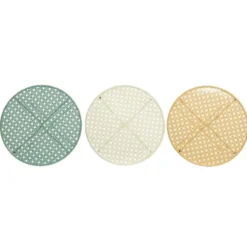 Table d'appoint coloris multicolore en métal - Ø 46,5 cm