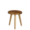 Table d’appoint en bois recyclé marron Bold petit modèle - Ø 26 x H 28 cm
