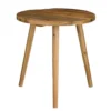 Table d’appoint en bois recyclé marron Bold grand modèle - Ø 40 x H 42,5 cm