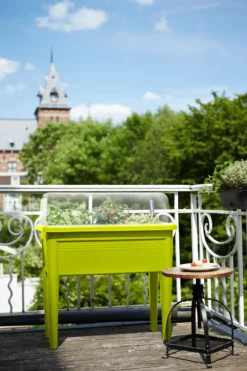 Table de culture 56 L coloris vert lime Elho Green Basics XXL - 75,5 x 36,5 x 65 cm