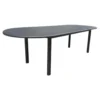 Table de jardin extensible ovale en aluminium PROLOISIRS Genes - 200/260x140cm