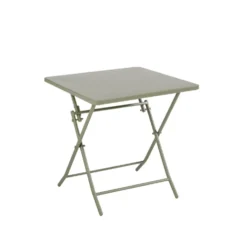 Table de jardin pliante Clivia en acier - 70 x 70 x 71 cm