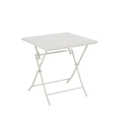 Table de jardin pliante Clivia en acier - 70 x 70 x 71 cm