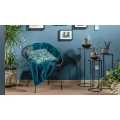 Table de service Quinty en métal noir T3 Edelman Hollande - Ø 32 x 70 cm
