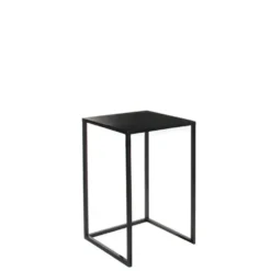Table en métal noir Ø30xH.48,5 cm