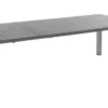 Table Filao coloris gris en aluminium Bizzotto - 180/240 x 100 cm