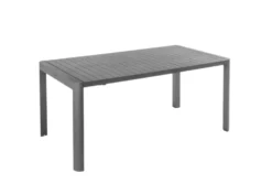 Table Filao coloris gris en aluminium Bizzotto - 180/240 x 100 cm